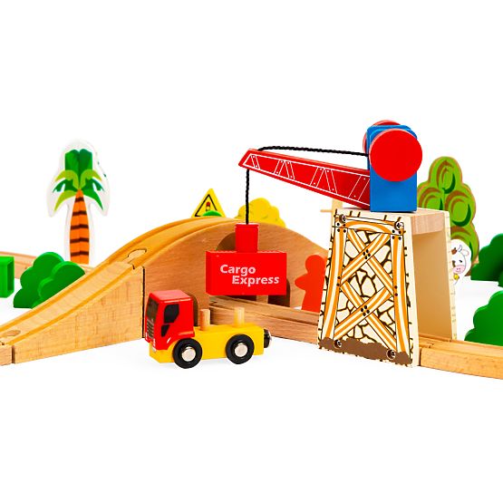Holzzug 74 Teile ECOTOYS