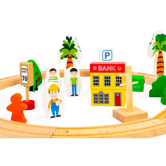 Holzzug 74 Teile ECOTOYS