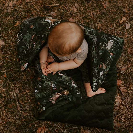 Isolierte Babydecke Leben im Wald