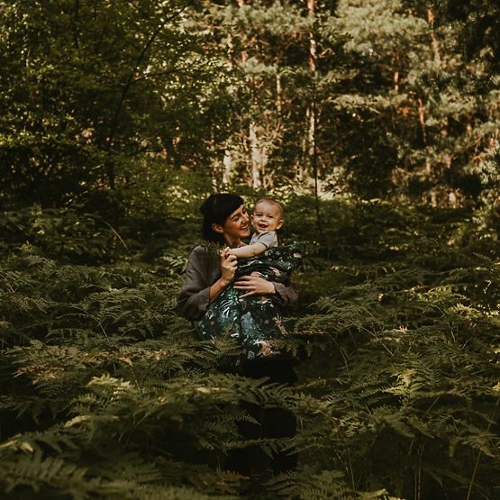 Isolierte Babydecke Leben im Wald