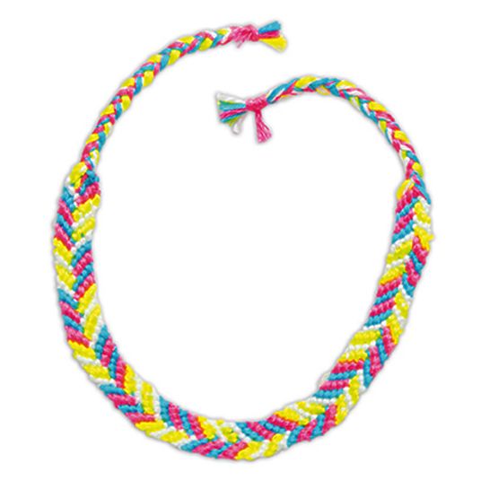 Janod Schmuckherstellungsset mit Schmuckschatulle Neon-Armbänder 8+