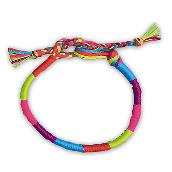 Janod Schmuckherstellungsset mit Schmuckschatulle Neon-Armbänder 8+
