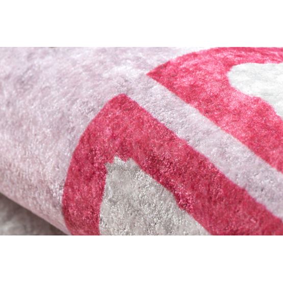 JUNIOR 51828.802 Waschmatte Hüpfer, Ballerina für Kinder rutschfest - rosa