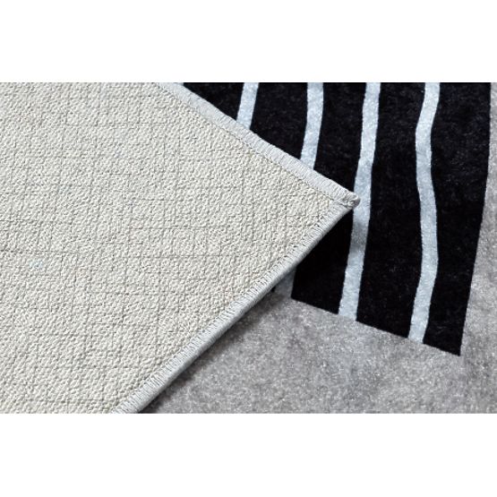 JUNIOR 51974.802 Waschmatte Bären, Tiere für Kinder rutschfest - grau