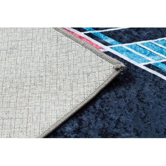 JUNIOR 52069.801 Waschmatte Weltraumrakete für Kinder rutschfest - schwarz