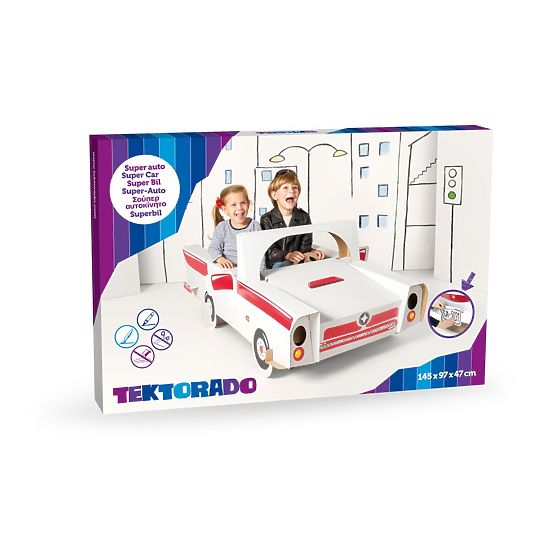 Schnelles Cabrio aus Pappe