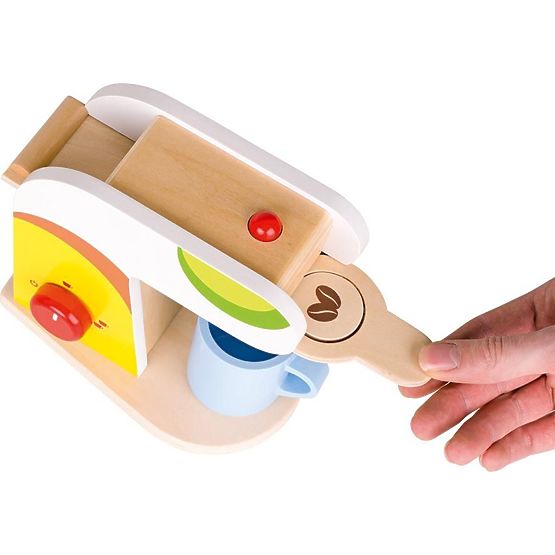 Farbige Kaffeemaschine mit Kapseln