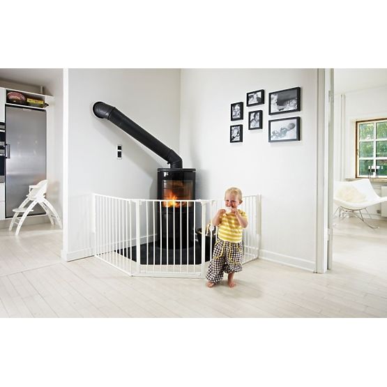 Kamin-Gitterschutz Baby Dan FLEX L -Weiß