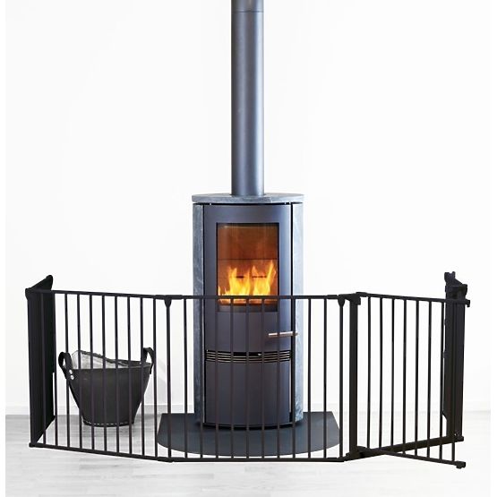 Kamin-Schutzgitter Baby Dan FLEX XL - schwarz