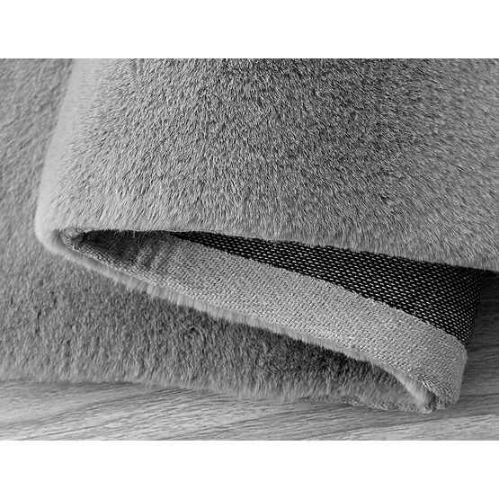 Kaninchen Seidenteppich - dunkelgrau