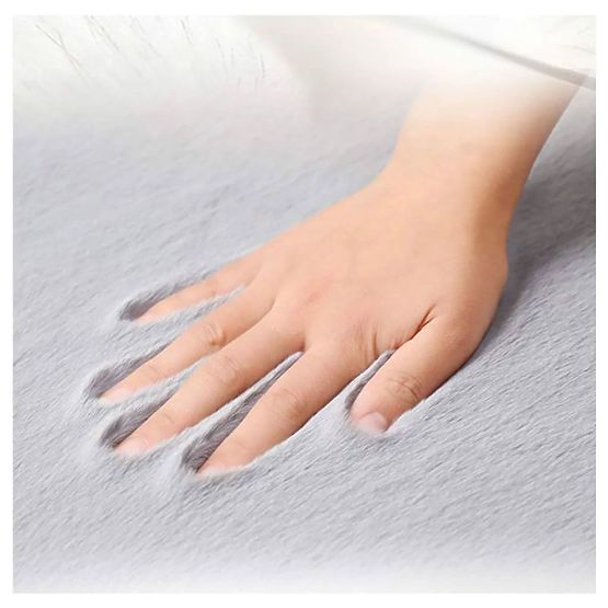 Kaninchen Seidenteppich - dunkelgrau