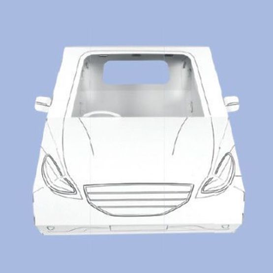 Karton Spielzeugauto Alien