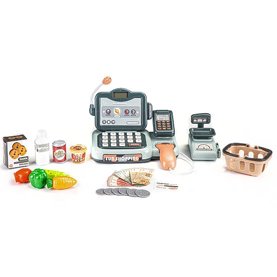 Kasse Laden Produkte Scanner Taschenrechner Geräusche