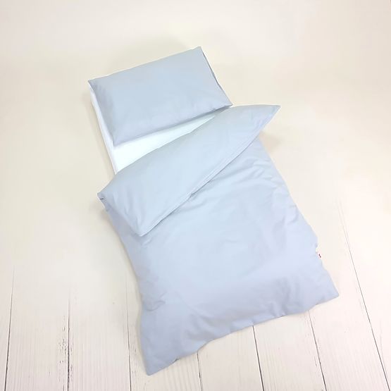 Kinder-Baumwollbettwäsche 100x135 cm - grau