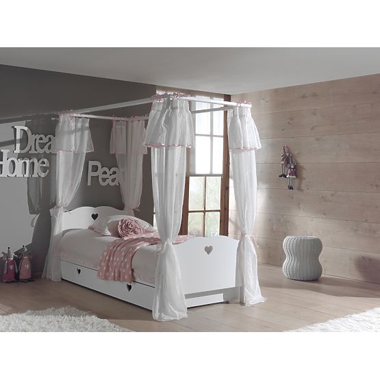 Kinder Bett Amori mit der himmel 200x90 cm