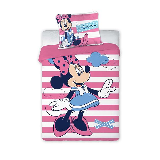 Kinderbettwäsche 135x100 + 60x40 Minnie Mouse 102