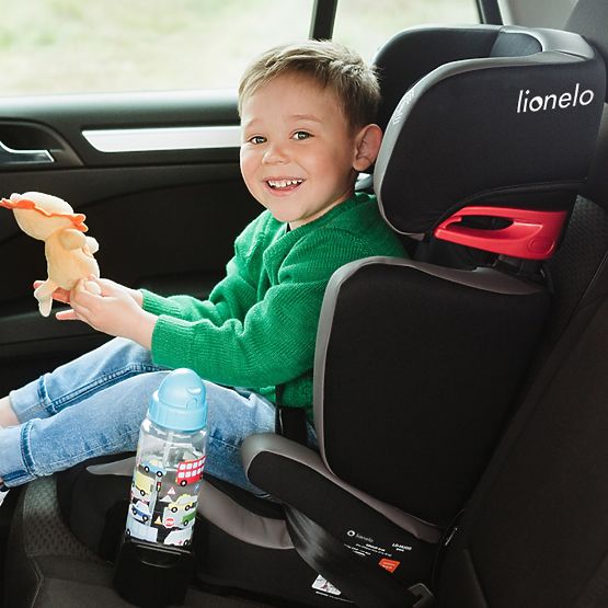 Kinderautositz LIONELO Hugo Details aus Kunstleder