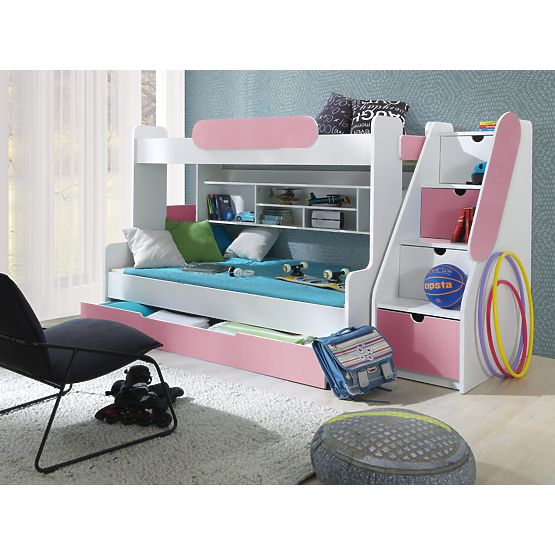 Kinder Etagen Bett Segan pink