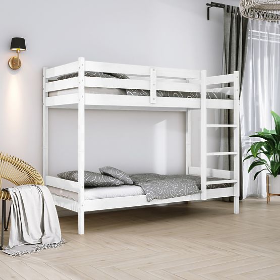 Kinder-Etagenbett Kara 180x80 - Weiß