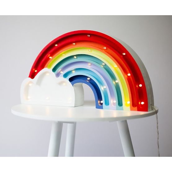 Kinder-Holzleuchte LED REGENBOGEN 