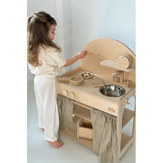 Kinder Holzspielküche - natur