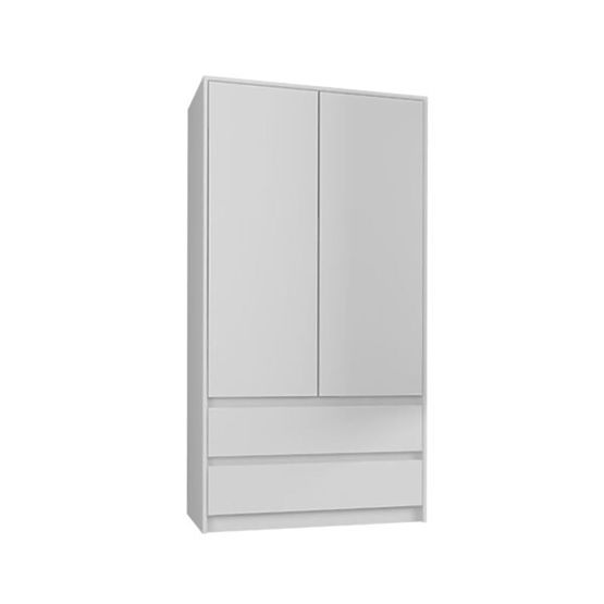 Kleiderschrank LULU - glattes Weiß