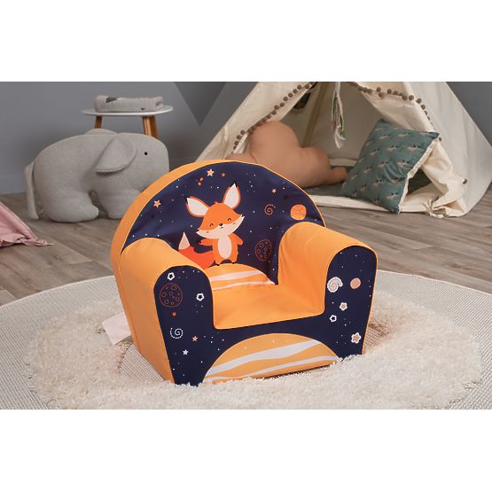 Kinderstuhl Lišák - blau-orange