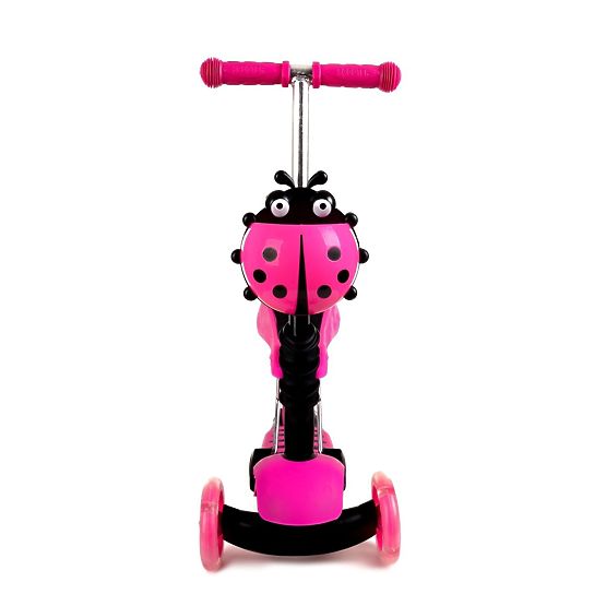 Kinder odrazedlo a roller Marienkäfer - pink