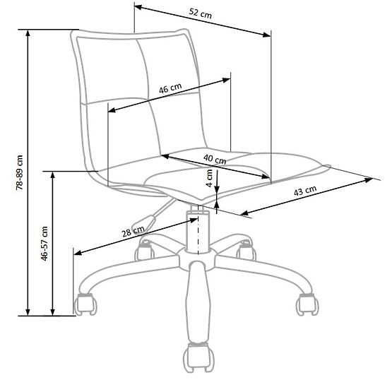 Kinder schwenken Stuhl Magic pink