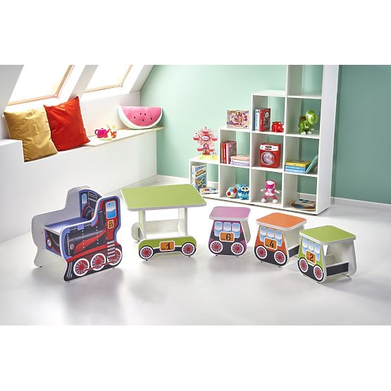 Kinder Sitzhocker LOKOMO - Rosa