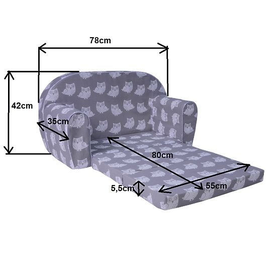 Kinder Sofa Cars - red