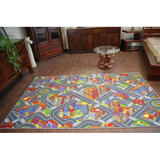 Kinderteppich BIG CITY - grau