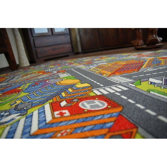 Kinderteppich BIG CITY - grau