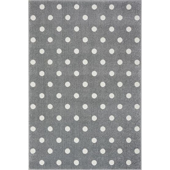 Kinder Teppich CIRCLE silbergrau/ white