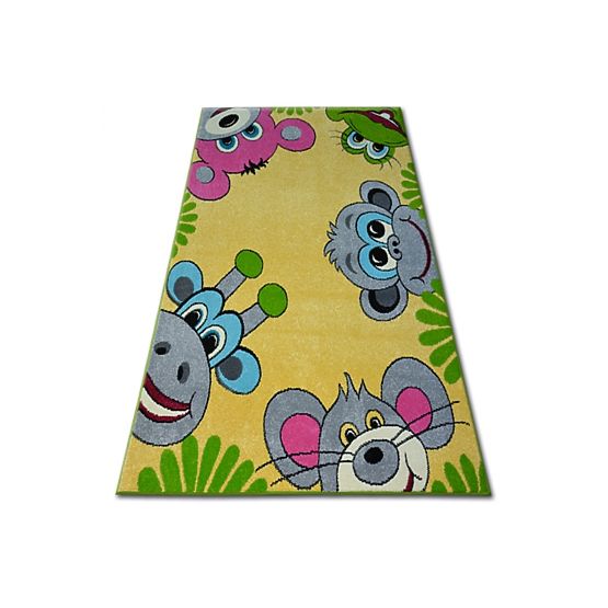 Kinder Teppich FUNKY TOP TIG gelb