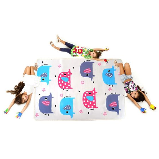 Kinder Teppich SOFT OWL HAPPY ELEFANTEN