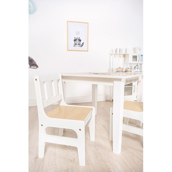 Kindertisch mit Stühlen Natural