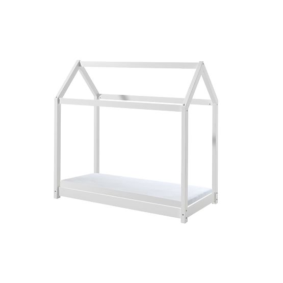 Kinderbett Hausbett Cabane - weiß