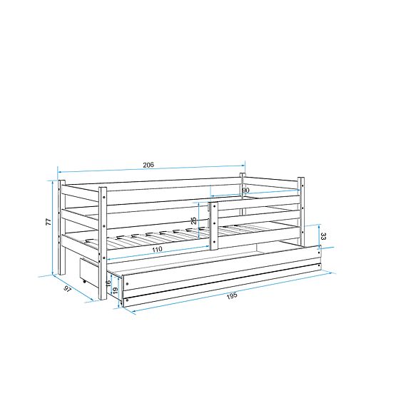 Kinderbett Erik - Weiß