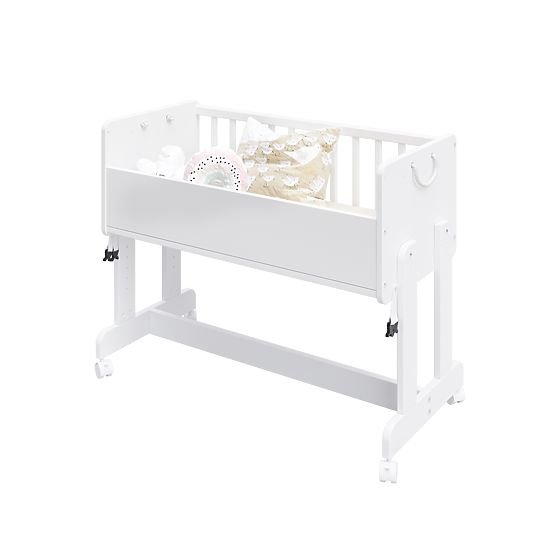 Gitterbett Babybett LETO 90x40 cm - weiß