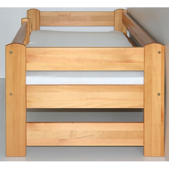 Kinderbett mit Barriere - Erle