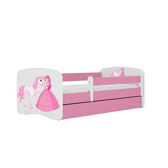 Kinderbett mit Rausfallschutz Ourbaby - Prinzessin mit Pferd