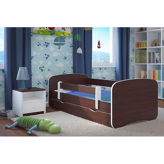 Kinderbett mit Geländer Ourbaby - Wenge