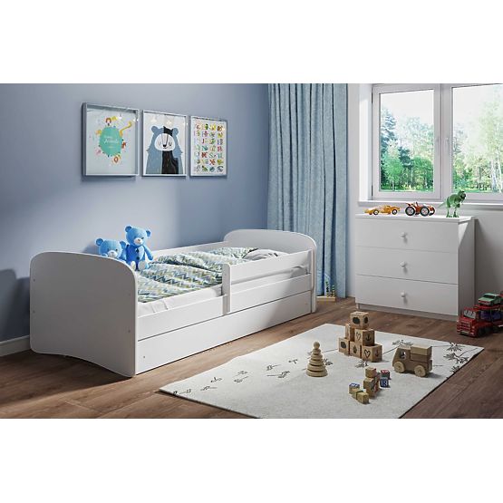 Kinderbett mit Rausfallschutz Ourbaby - weiß