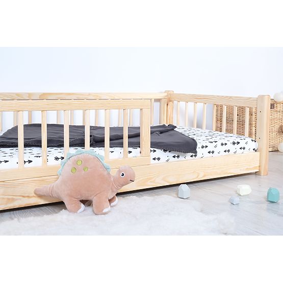 Niedriges Kinderbett Montessori Ourbaby - natur