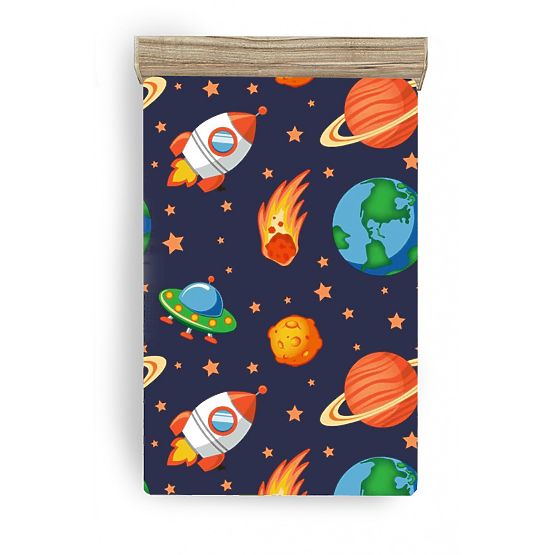 Kinderbettlaken Space