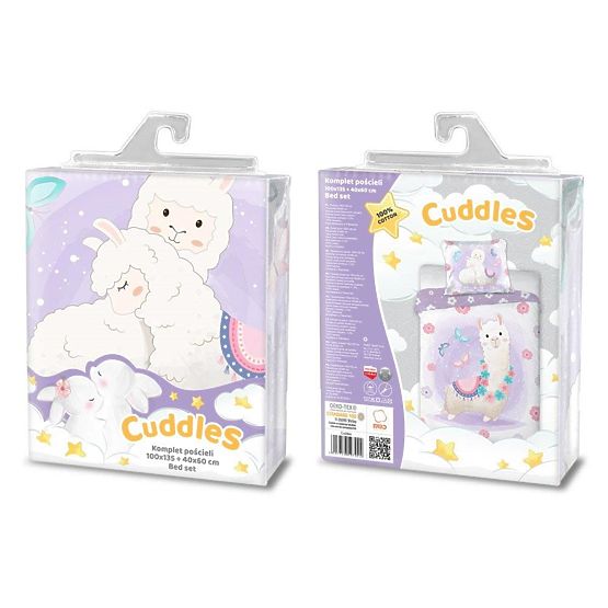 Kinderbettwäsche 135x100 cm + 60x40 cm Lama