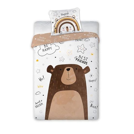 Kinderbettwäsche 140x200 cm + 70x90 cm Teddybär