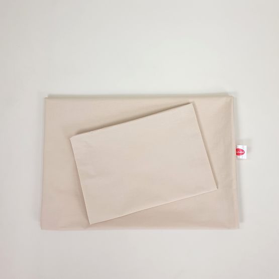 Kinderbettwäsche aus Baumwolle 120x90 cm - beige