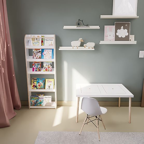 Kinderbücherei 134 x 49 cm - Bücherregal